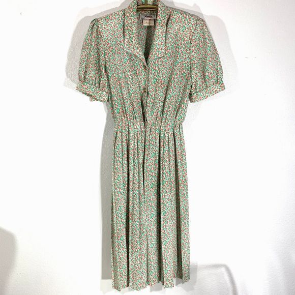 Florentine Dresses & Skirts - Vintage 50's Florentine Petites Dress Floral SZ 8